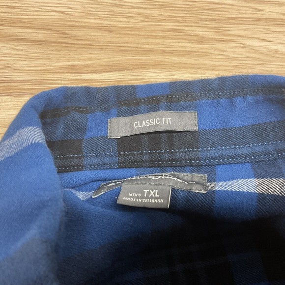 Eddie Bauer Men's Classic Fit Long Sleeve Multi Color Plaid Flannel Shirt TXL - Picture 8 of 8
